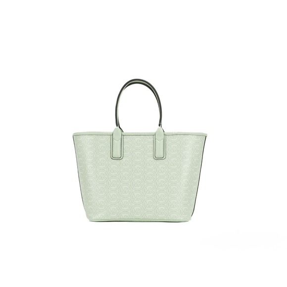 Michael Kors Jodie Small Jacquard Logo Polyester Tote Handbag Atom Green - Picture 2 of 2